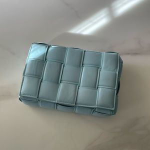 Baby blue bottega inspired bag